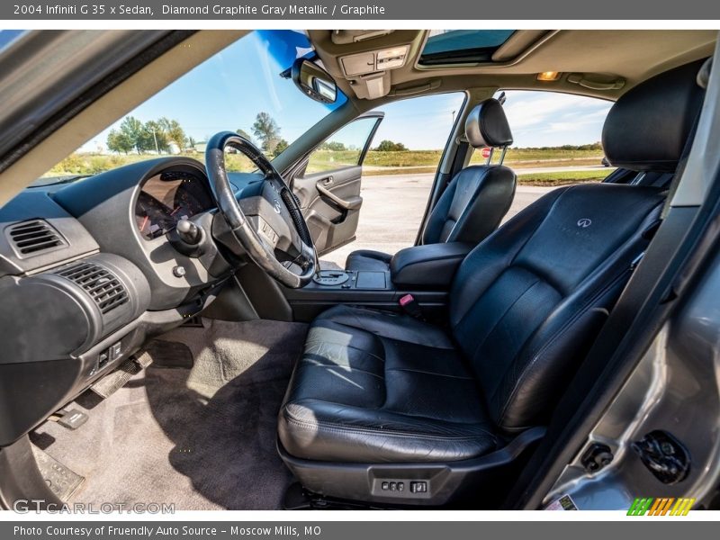 Diamond Graphite Gray Metallic / Graphite 2004 Infiniti G 35 x Sedan