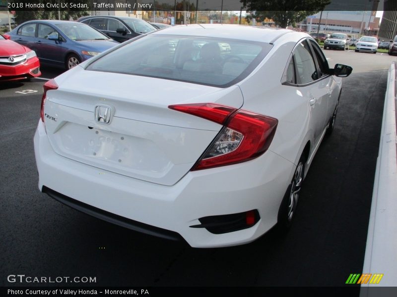 Taffeta White / Ivory 2018 Honda Civic LX Sedan