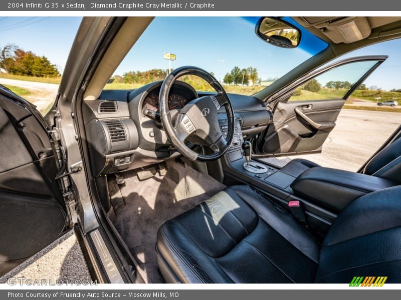 Diamond Graphite Gray Metallic / Graphite 2004 Infiniti G 35 x Sedan