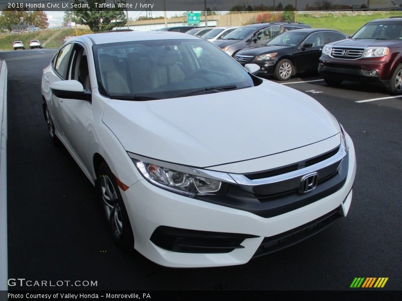 Taffeta White / Ivory 2018 Honda Civic LX Sedan