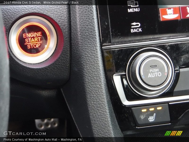 White Orchid Pearl / Black 2017 Honda Civic Si Sedan