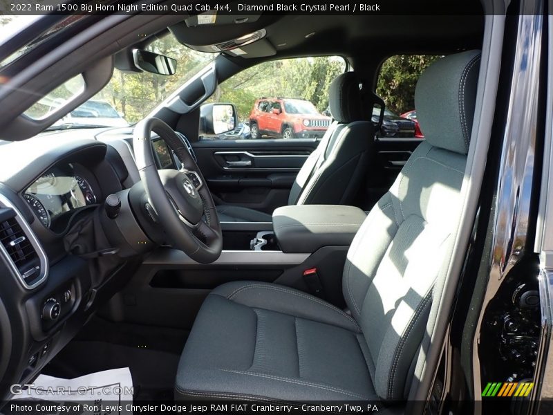 Diamond Black Crystal Pearl / Black 2022 Ram 1500 Big Horn Night Edition Quad Cab 4x4