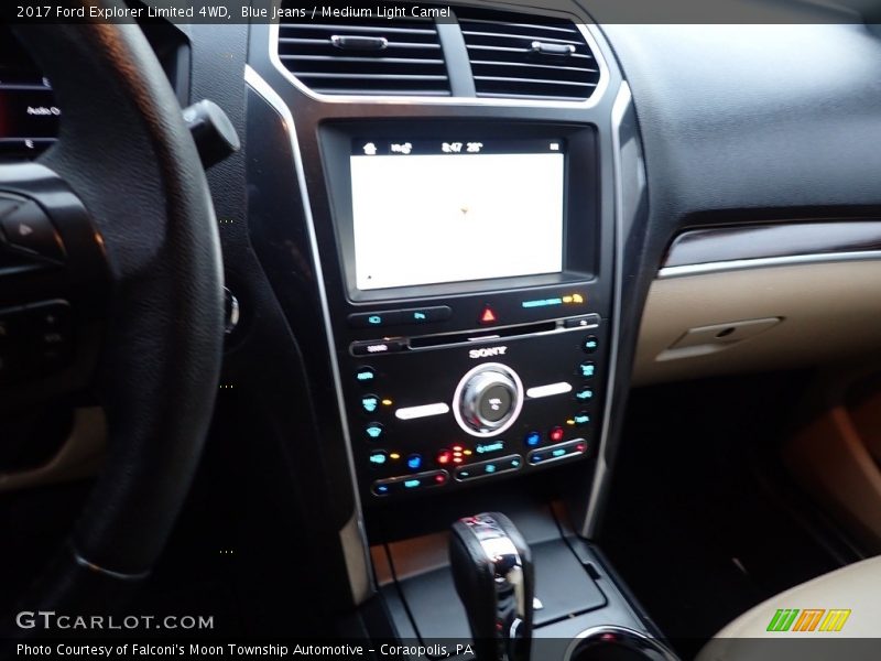 Blue Jeans / Medium Light Camel 2017 Ford Explorer Limited 4WD