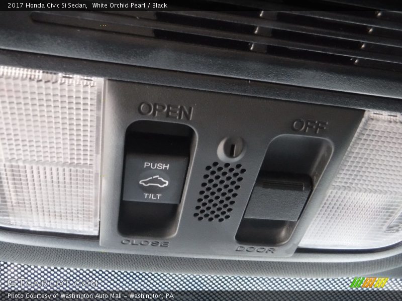 White Orchid Pearl / Black 2017 Honda Civic Si Sedan