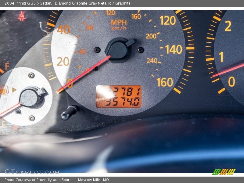 Diamond Graphite Gray Metallic / Graphite 2004 Infiniti G 35 x Sedan