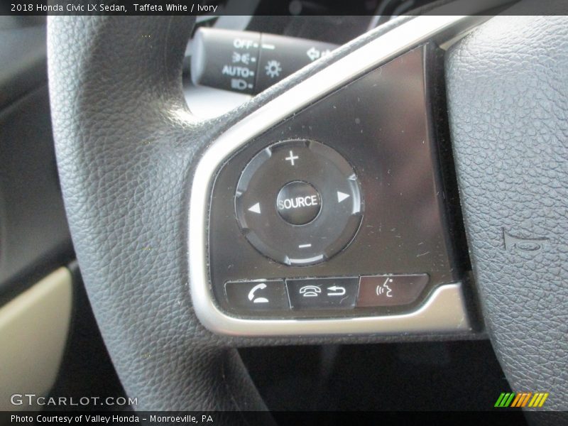 Taffeta White / Ivory 2018 Honda Civic LX Sedan