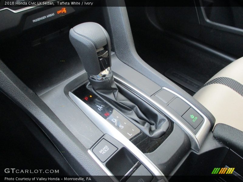 Taffeta White / Ivory 2018 Honda Civic LX Sedan