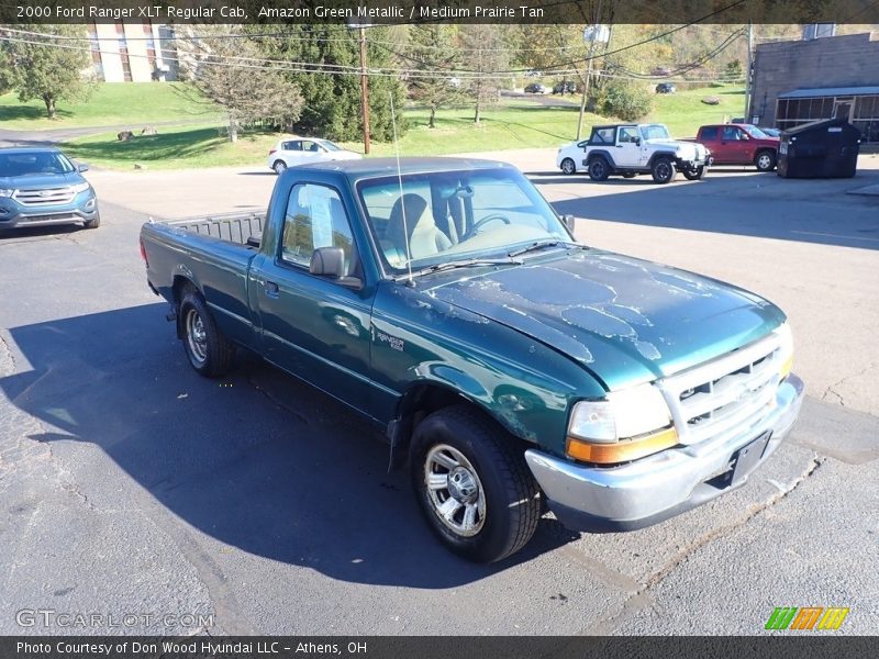 Amazon Green Metallic / Medium Prairie Tan 2000 Ford Ranger XLT Regular Cab