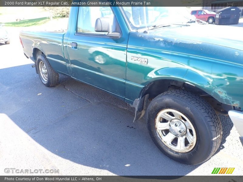 Amazon Green Metallic / Medium Prairie Tan 2000 Ford Ranger XLT Regular Cab