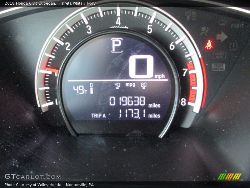 Taffeta White / Ivory 2018 Honda Civic LX Sedan