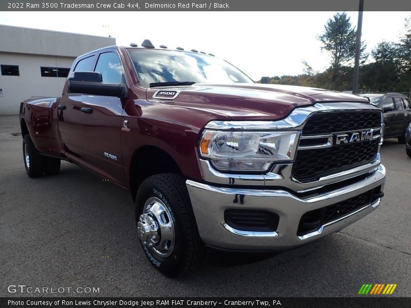 Delmonico Red Pearl / Black 2022 Ram 3500 Tradesman Crew Cab 4x4