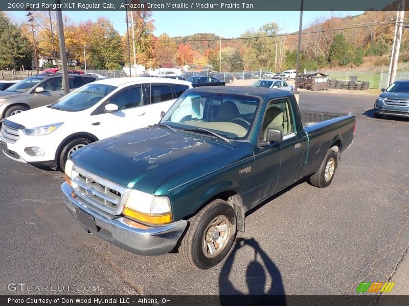 Amazon Green Metallic / Medium Prairie Tan 2000 Ford Ranger XLT Regular Cab