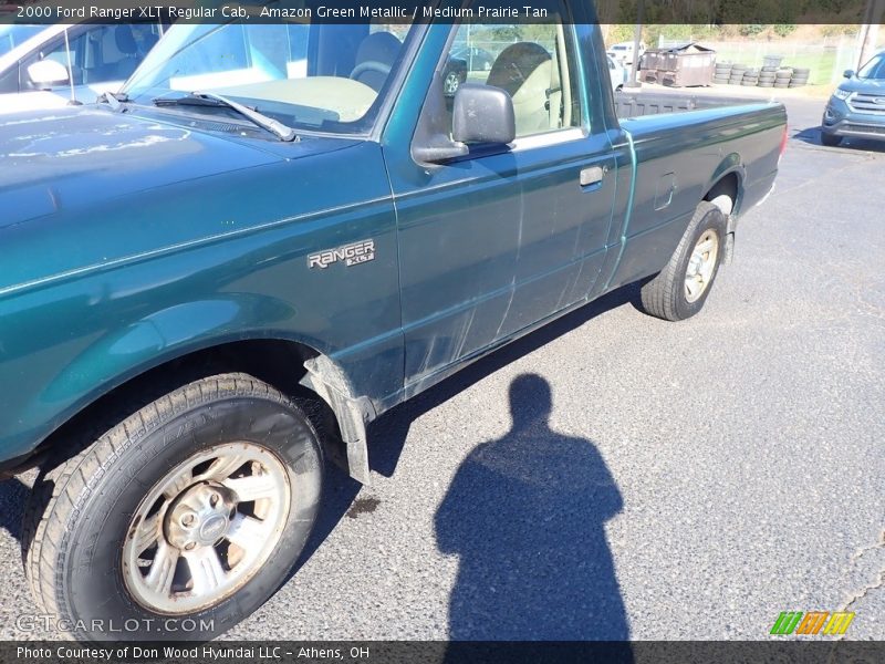 Amazon Green Metallic / Medium Prairie Tan 2000 Ford Ranger XLT Regular Cab