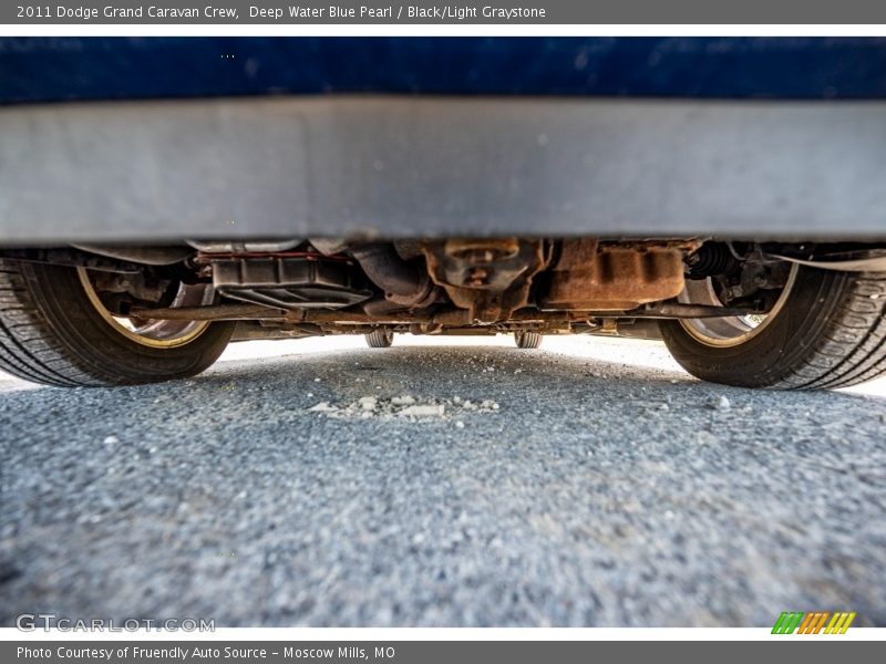 Deep Water Blue Pearl / Black/Light Graystone 2011 Dodge Grand Caravan Crew