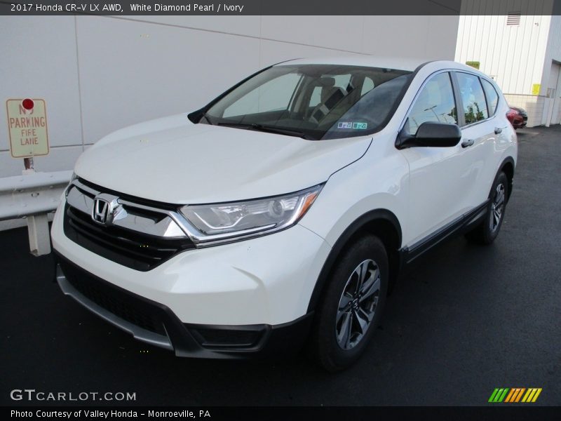 White Diamond Pearl / Ivory 2017 Honda CR-V LX AWD