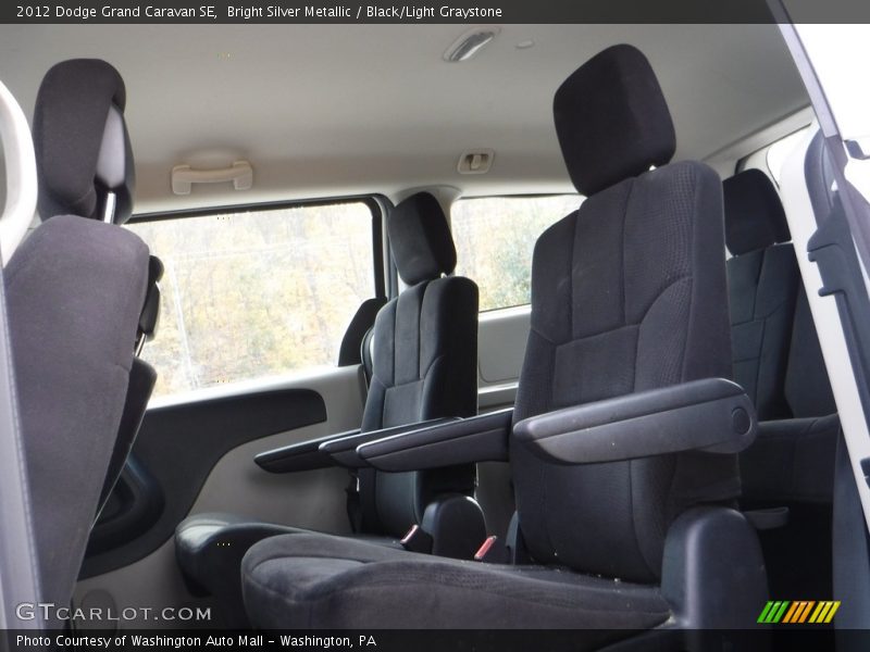 Bright Silver Metallic / Black/Light Graystone 2012 Dodge Grand Caravan SE