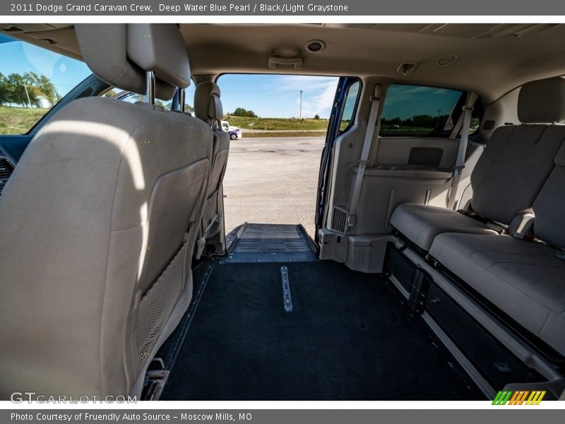 Deep Water Blue Pearl / Black/Light Graystone 2011 Dodge Grand Caravan Crew