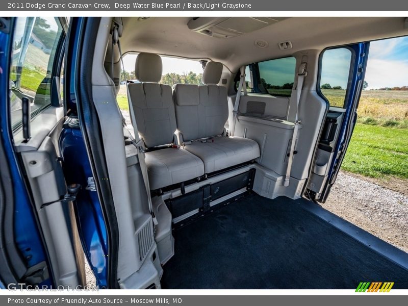 Deep Water Blue Pearl / Black/Light Graystone 2011 Dodge Grand Caravan Crew