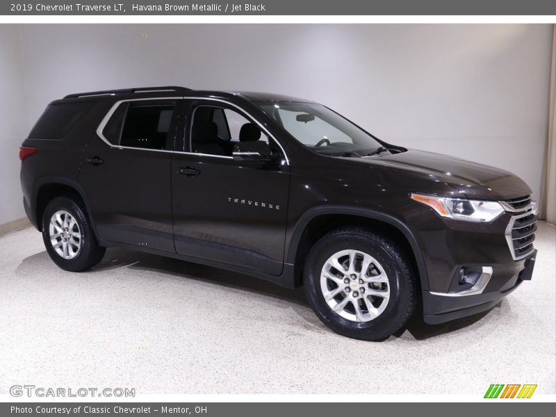 Havana Brown Metallic / Jet Black 2019 Chevrolet Traverse LT