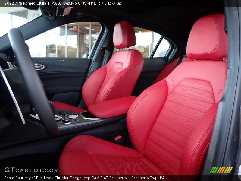  2022 Giulia Ti AWD Black/Red Interior