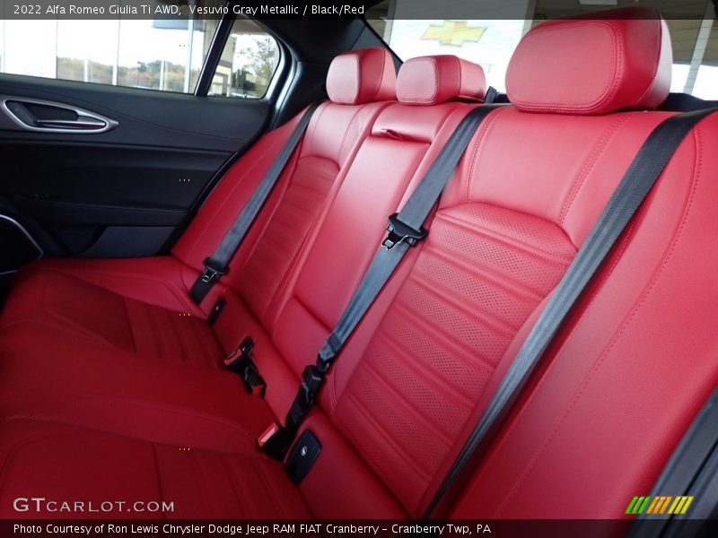 Rear Seat of 2022 Giulia Ti AWD