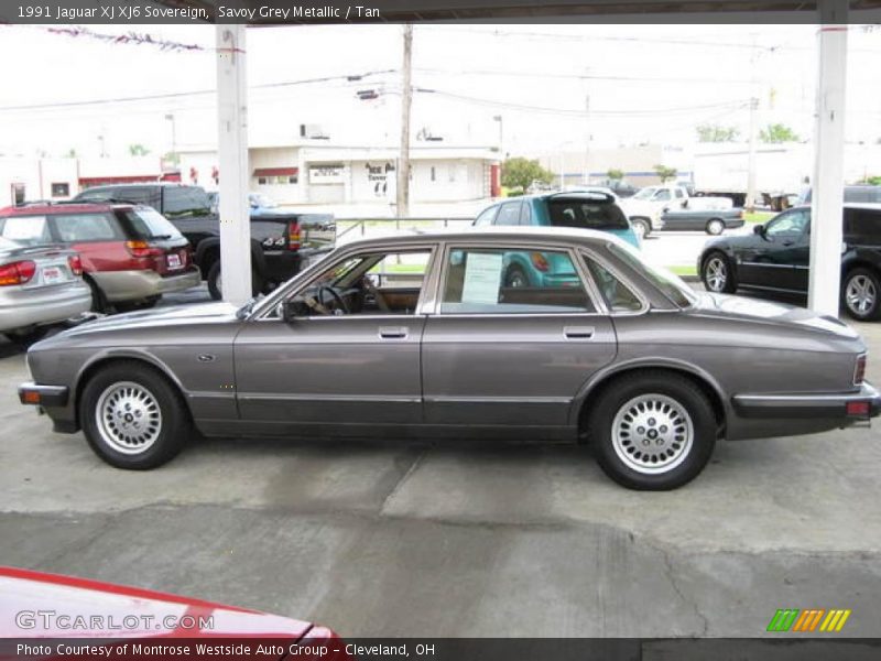 Savoy Grey Metallic / Tan 1991 Jaguar XJ XJ6 Sovereign