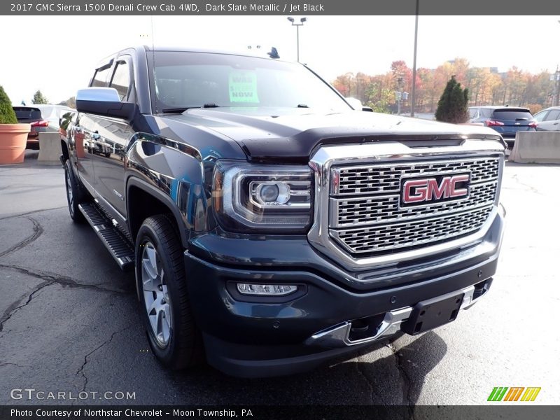 Dark Slate Metallic / Jet Black 2017 GMC Sierra 1500 Denali Crew Cab 4WD