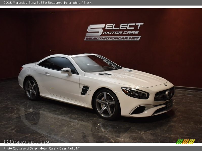 Polar White / Black 2018 Mercedes-Benz SL 550 Roadster