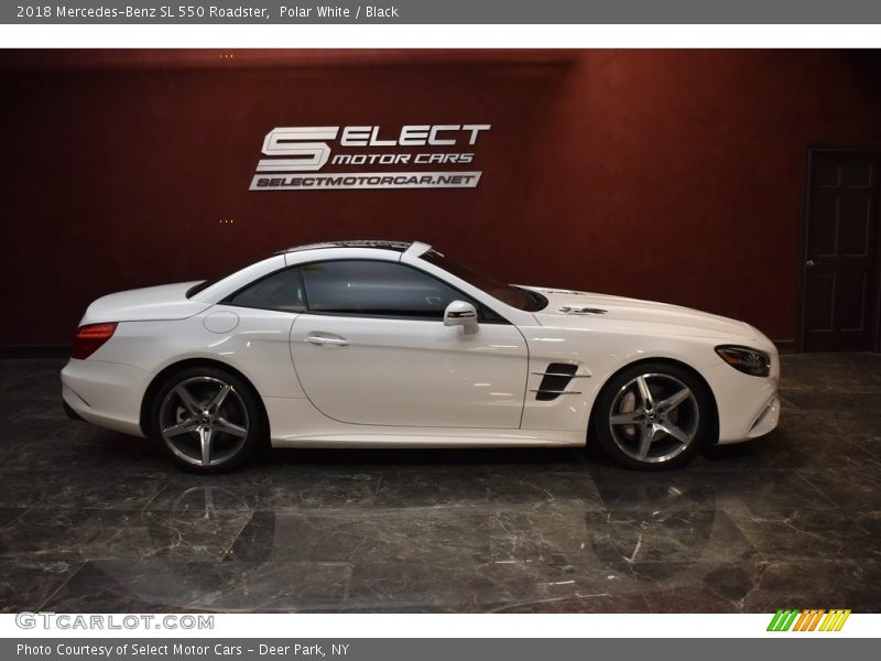 Polar White / Black 2018 Mercedes-Benz SL 550 Roadster