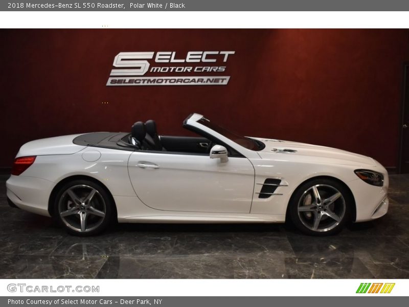 Polar White / Black 2018 Mercedes-Benz SL 550 Roadster