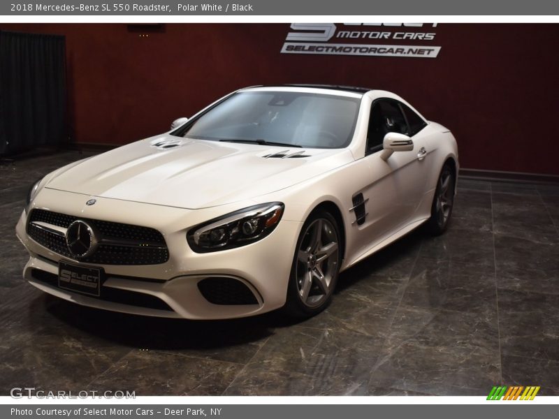 Polar White / Black 2018 Mercedes-Benz SL 550 Roadster