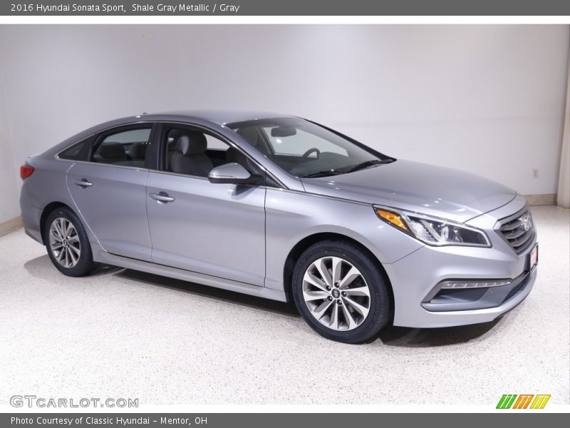 Shale Gray Metallic / Gray 2016 Hyundai Sonata Sport