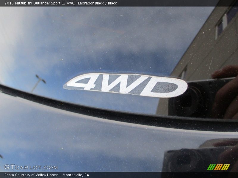 Labrador Black / Black 2015 Mitsubishi Outlander Sport ES AWC