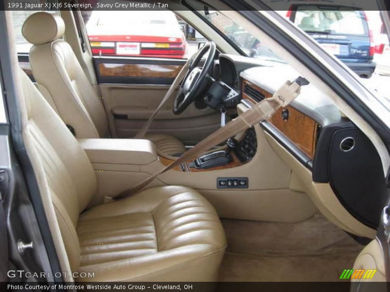 Savoy Grey Metallic / Tan 1991 Jaguar XJ XJ6 Sovereign