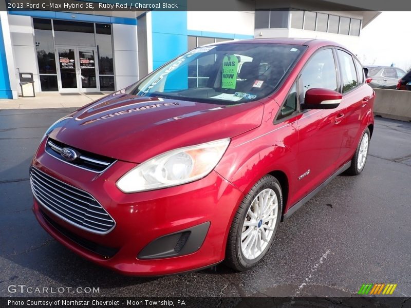 Ruby Red / Charcoal Black 2013 Ford C-Max Hybrid SE