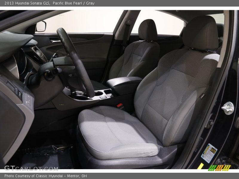 Pacific Blue Pearl / Gray 2013 Hyundai Sonata GLS