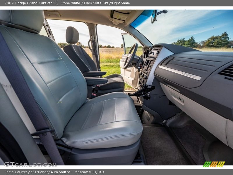 Stone White / Dark Slate Gray/Light Shale 2009 Dodge Grand Caravan SE