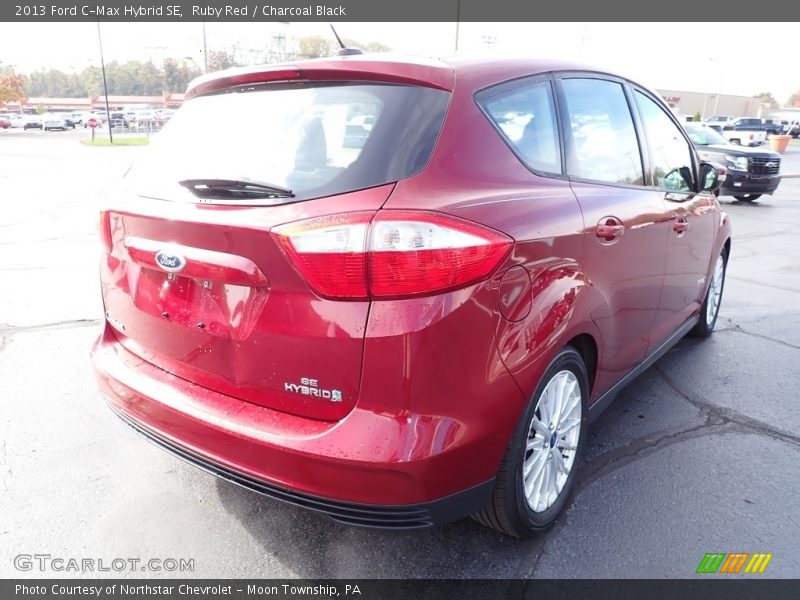 Ruby Red / Charcoal Black 2013 Ford C-Max Hybrid SE