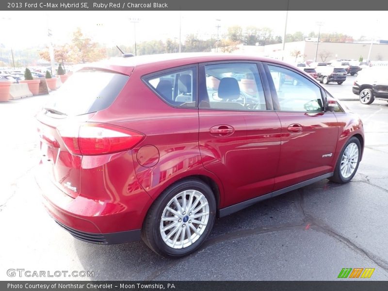 Ruby Red / Charcoal Black 2013 Ford C-Max Hybrid SE