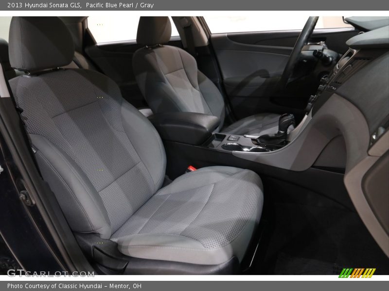Pacific Blue Pearl / Gray 2013 Hyundai Sonata GLS