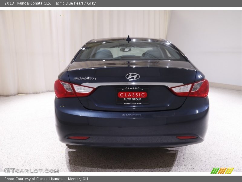 Pacific Blue Pearl / Gray 2013 Hyundai Sonata GLS