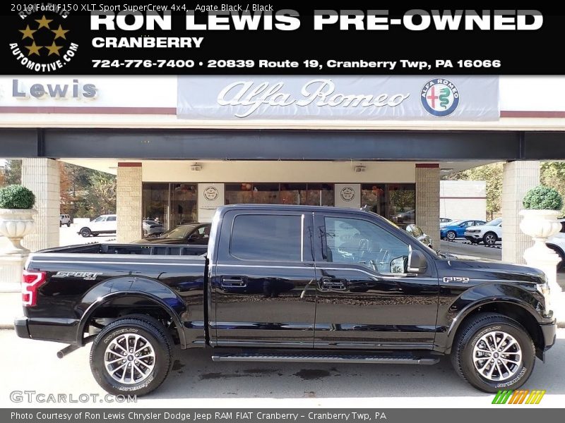 Agate Black / Black 2019 Ford F150 XLT Sport SuperCrew 4x4