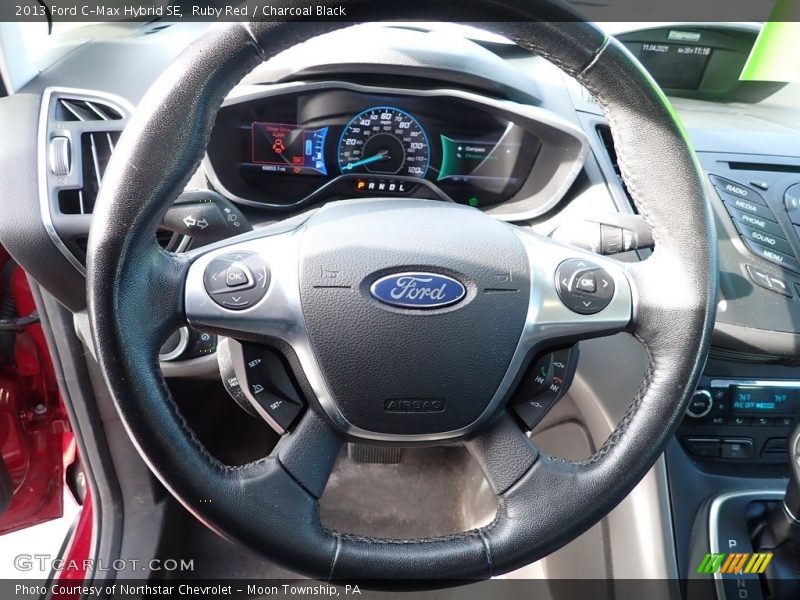 Ruby Red / Charcoal Black 2013 Ford C-Max Hybrid SE