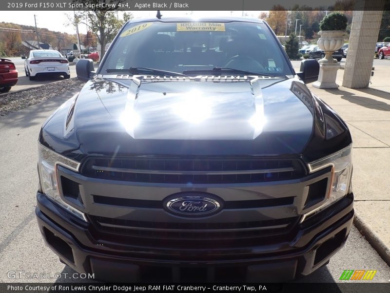 Agate Black / Black 2019 Ford F150 XLT Sport SuperCrew 4x4