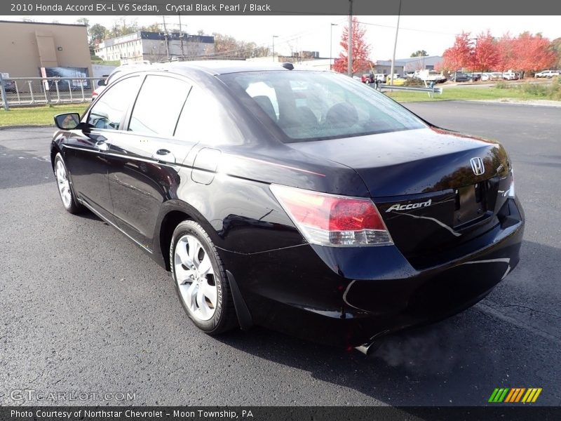 Crystal Black Pearl / Black 2010 Honda Accord EX-L V6 Sedan