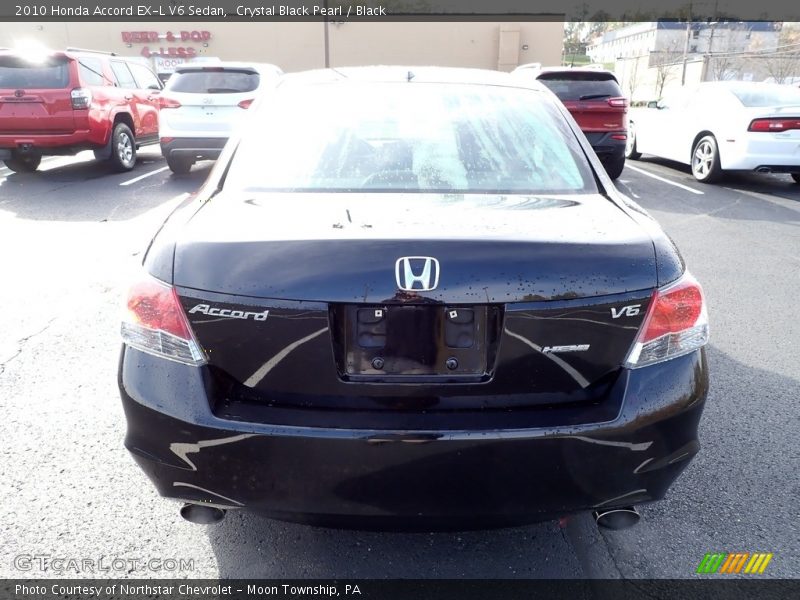 Crystal Black Pearl / Black 2010 Honda Accord EX-L V6 Sedan