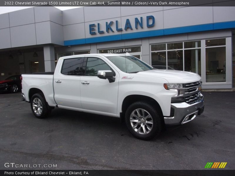Summit White / Gideon/­Very Dark Atmosphere 2022 Chevrolet Silverado 1500 Limited LTZ Crew Cab 4x4