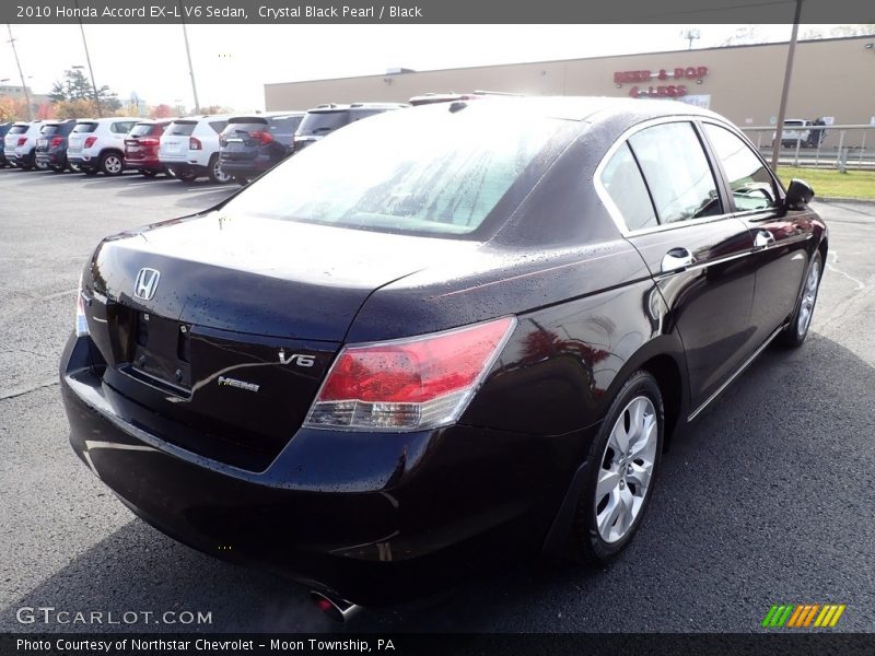 Crystal Black Pearl / Black 2010 Honda Accord EX-L V6 Sedan