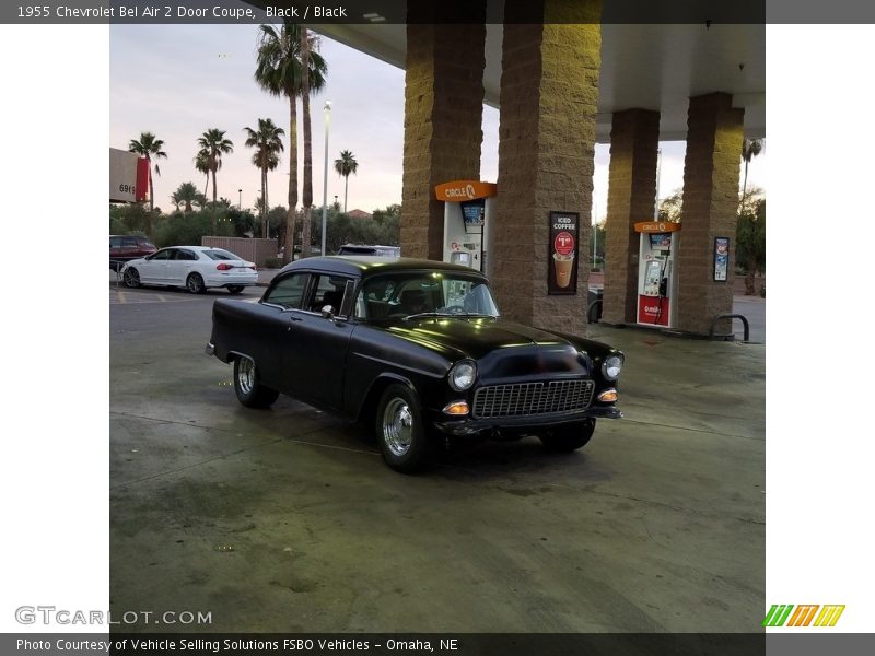 Black / Black 1955 Chevrolet Bel Air 2 Door Coupe