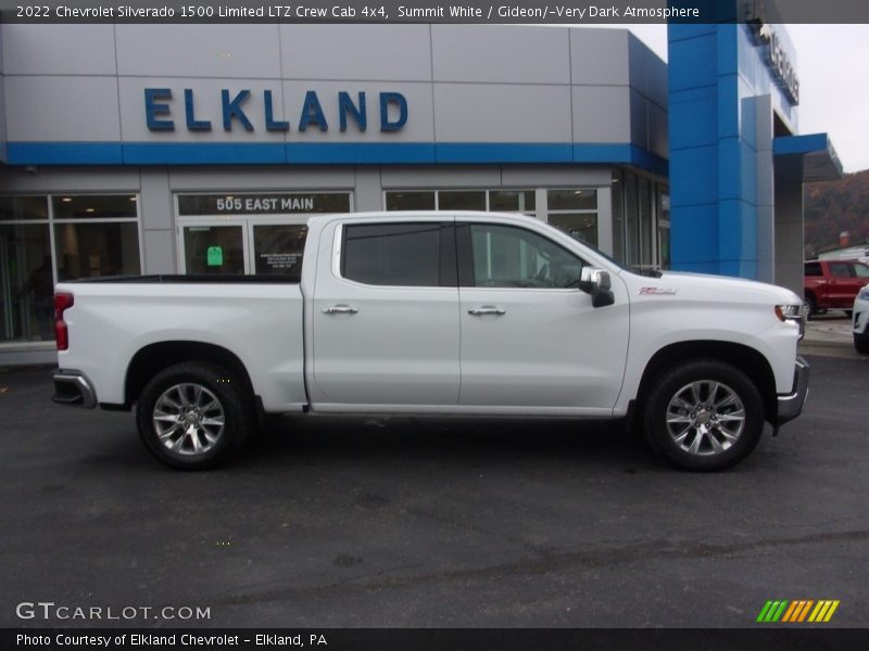 Summit White / Gideon/­Very Dark Atmosphere 2022 Chevrolet Silverado 1500 Limited LTZ Crew Cab 4x4